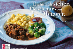 Plakatkampagne «Nur vom Metzger»