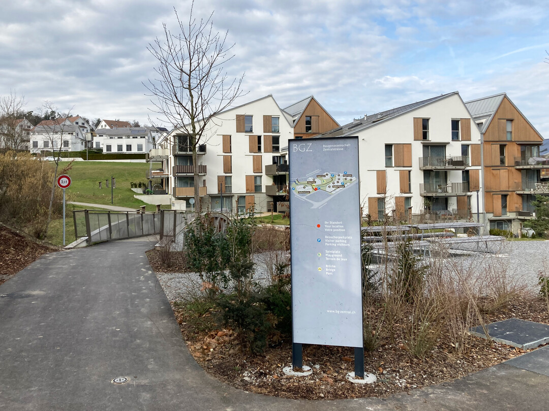 Orientierungstafeln für die Siedlung Lufingen