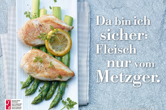 Plakatkampagne «Nur vom Metzger»