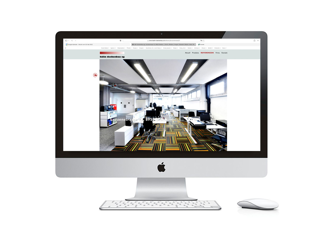 Neue Website für Kälin Deckenbau